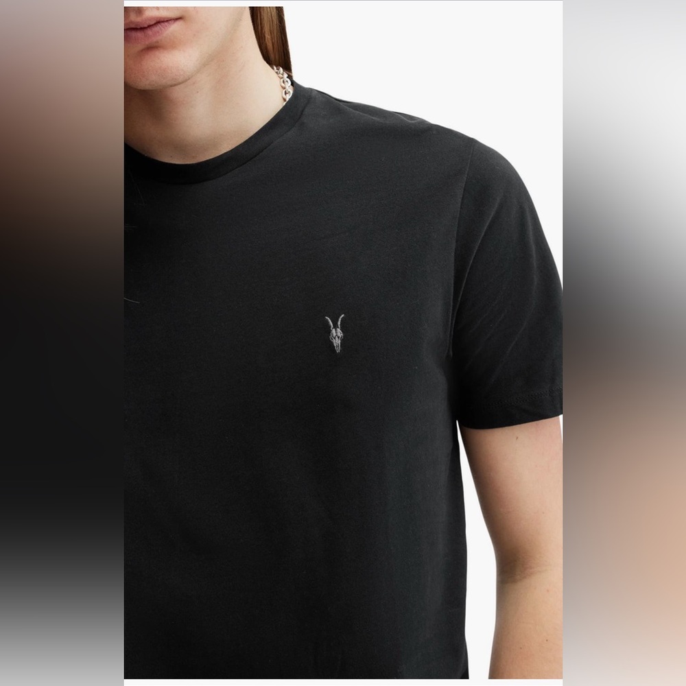 All Saints Charcoal Short Sleeve Tee - Picture 8 of 11